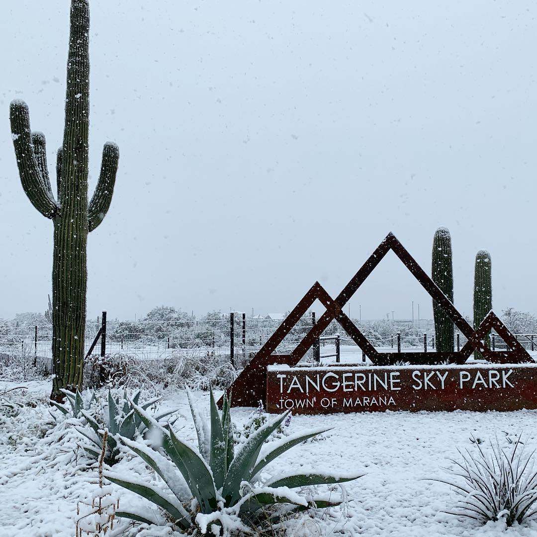 Snow at Tangerine Sky Park