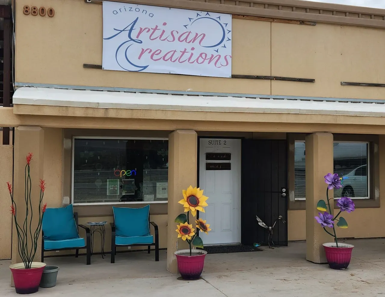 The outside of Arizona Artisan Creations in Marana, Arizona